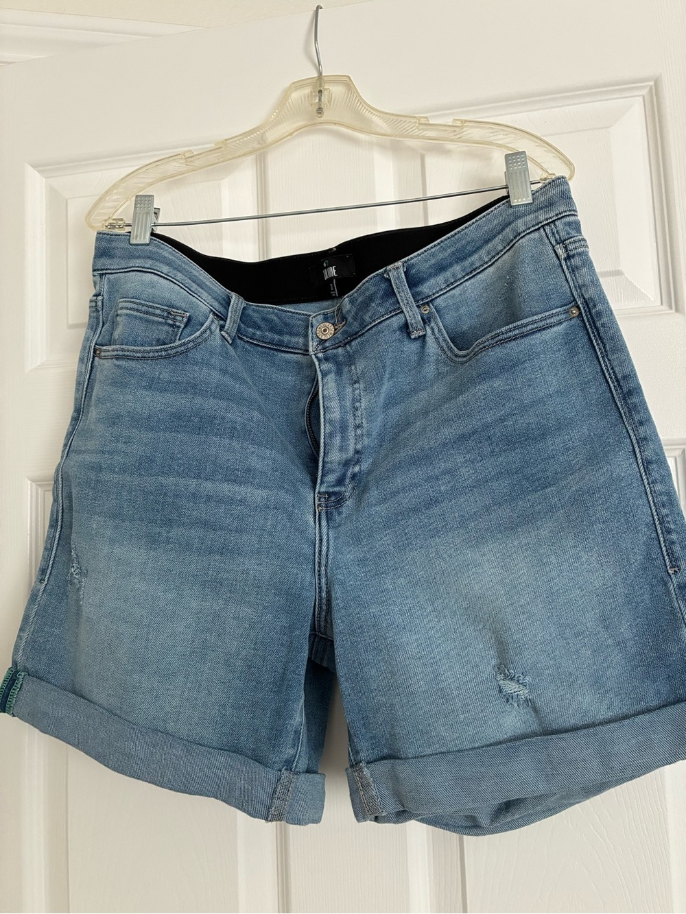LuLaRoe Light Blue Denim Rolled Hem Shorts